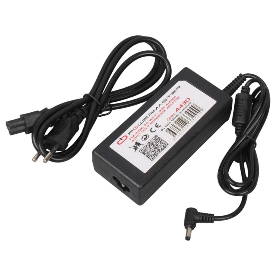 Powermaster PM-4430 20 Volt 3.25 Amper 65W Notebook Adaptörü