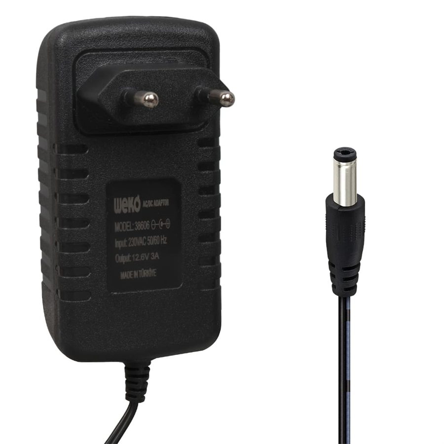 Weko WK-38606 12.6 Volt - 3 Amper Ledli Şarj Adaptörü