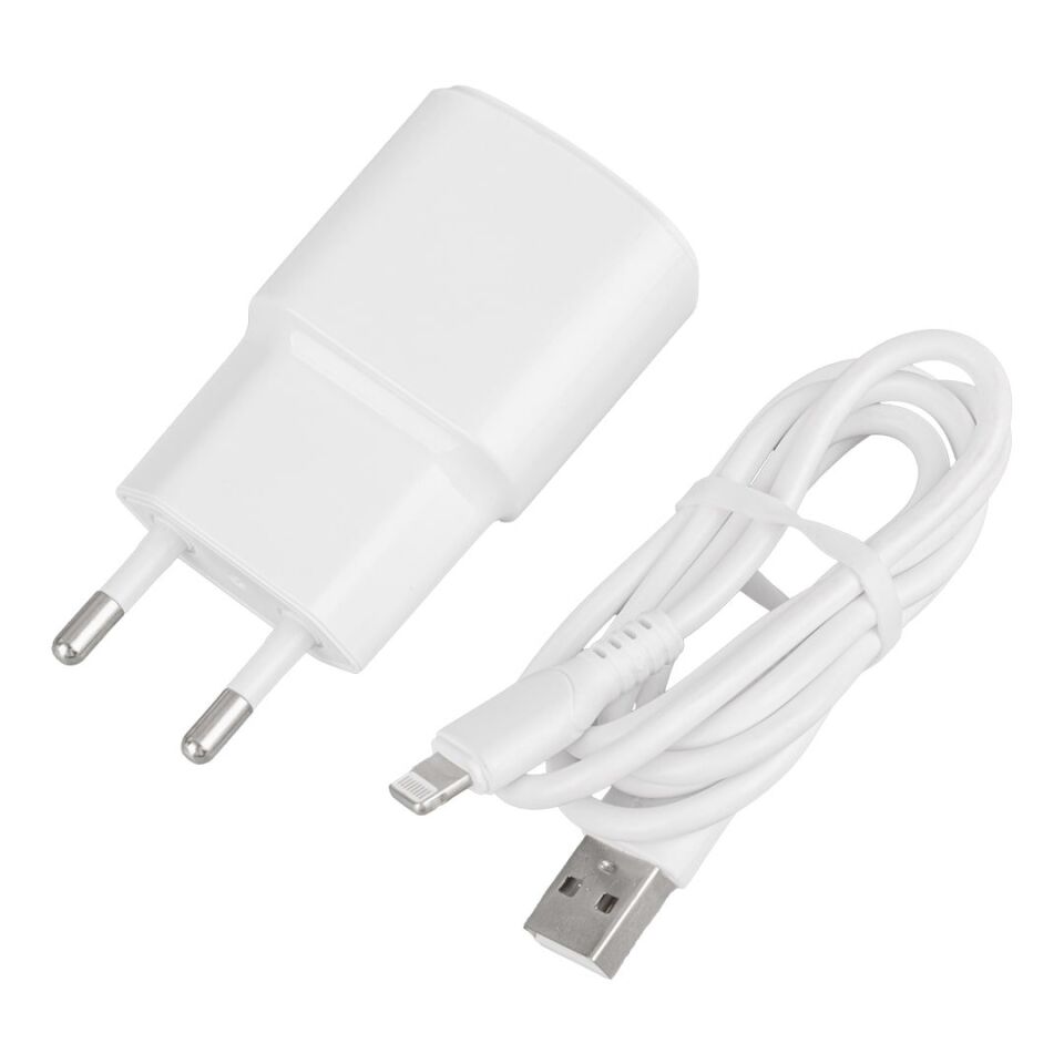 Weko WK-21437 2.1 Amper Telefon Şarj Adaptörü + Lightning Kablo