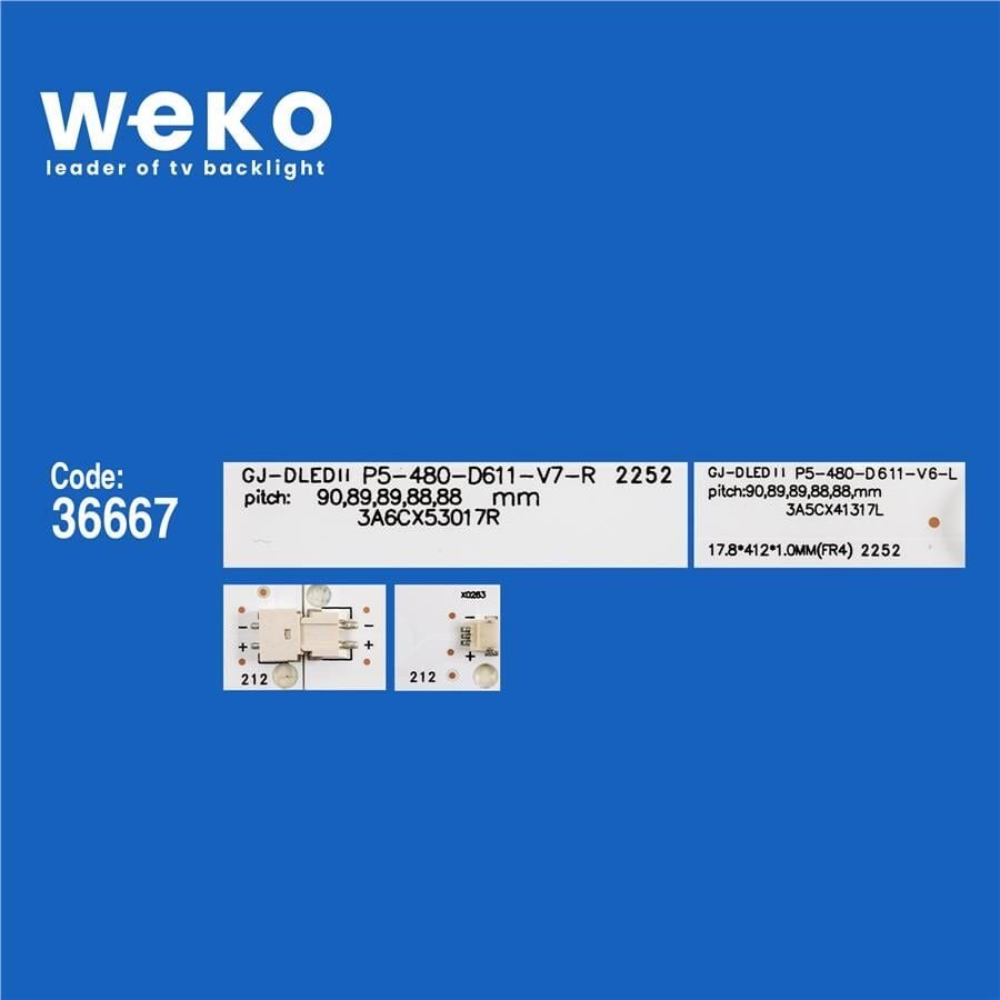 Wkset-5696 36667X6 Evtlbm480p1101-T-1 6 Adet Led Bar