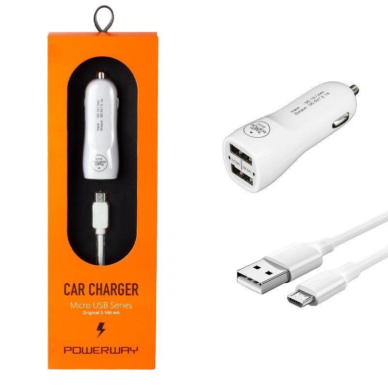 Powerway X233 3.1A Micro Usb Araç Çakmaklık Şarj Aleti