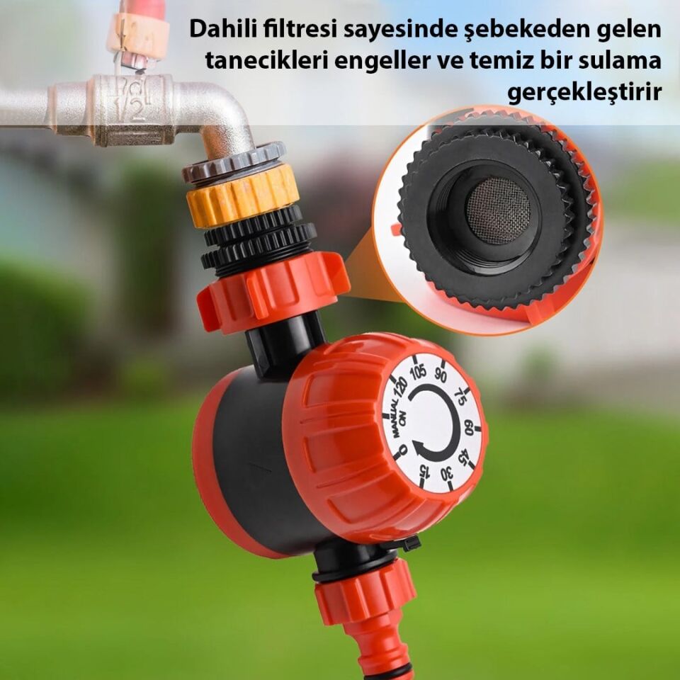 Sunup SN-29309 Mekanik Bahçe Musluk Sulama Zamanlayıcısı