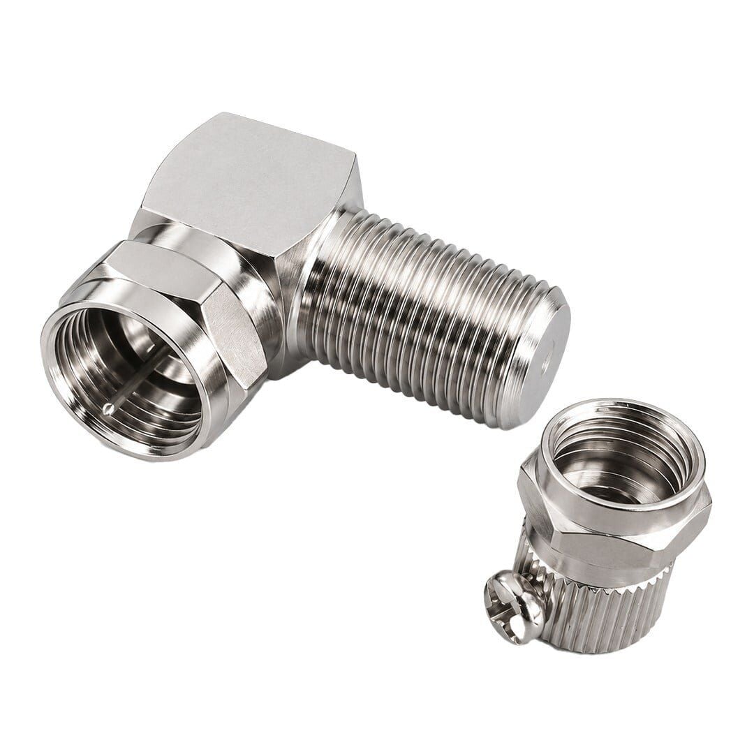Powermaster PM-24852 90 Derece L Tip F Vidalı Çevirmeli Konnektör