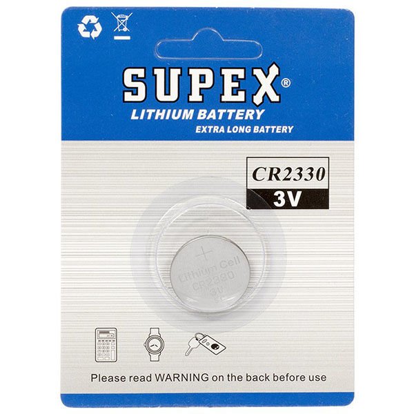 Supex CR2330 3 Volt Lityum Pil (Tekli Paket)