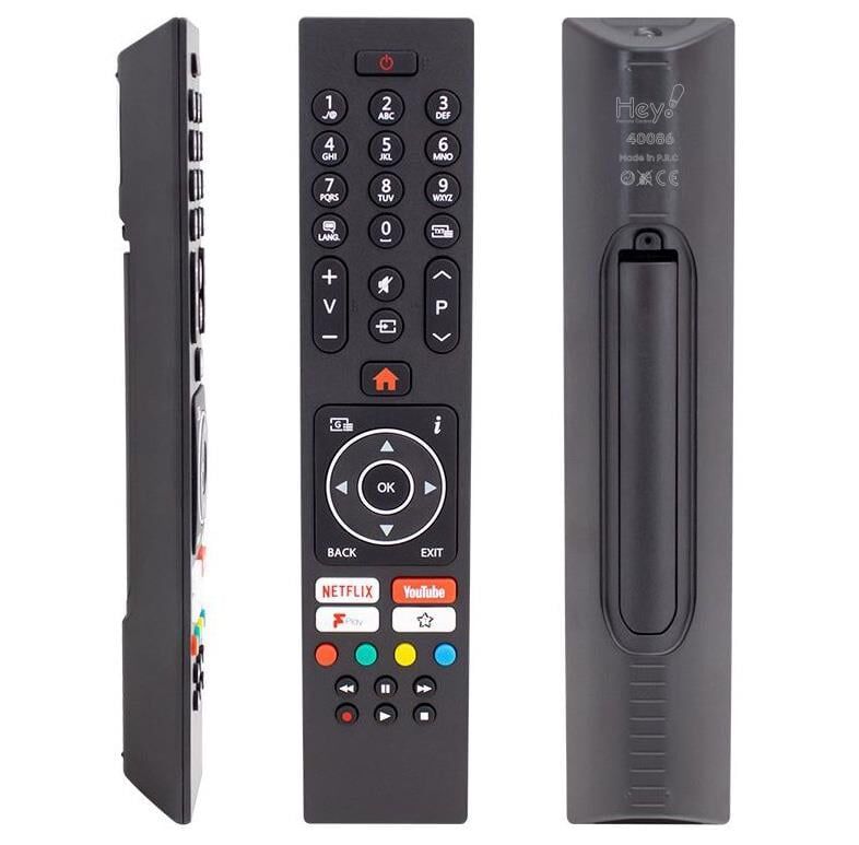 Vestel Netflix Youtube Play Tuşlu Yazısız Lcd Led TV Kumanda