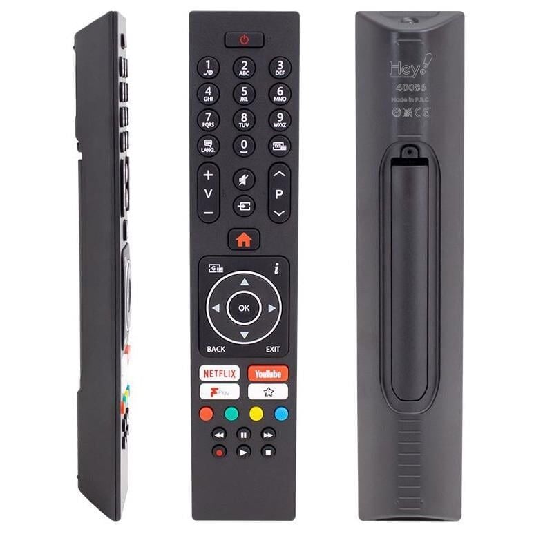 Vestel Netflix Youtube Play Tuşlu Yazısız Lcd Led TV Kumanda
