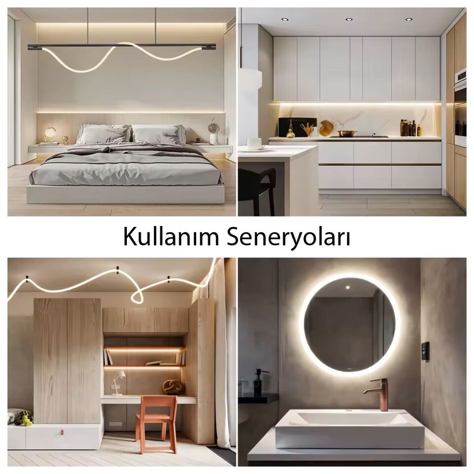 PowerMaster Animasyonlu Bluetooth Neon RGB Kumaş Örgülü Led