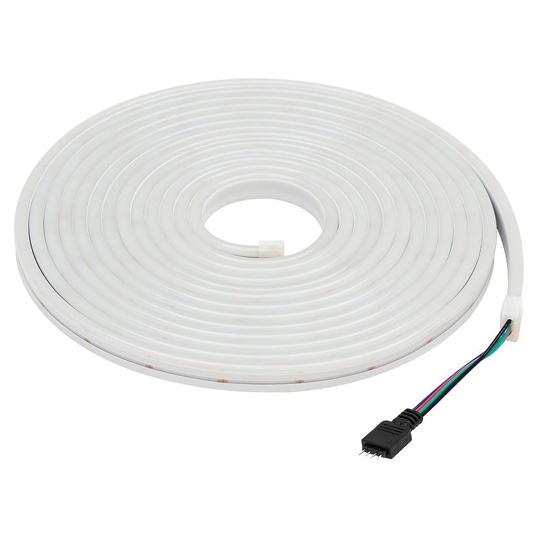 Powermaster Silikon Kaplamalı 12V 5 Metre RGB Neon Şerit Led