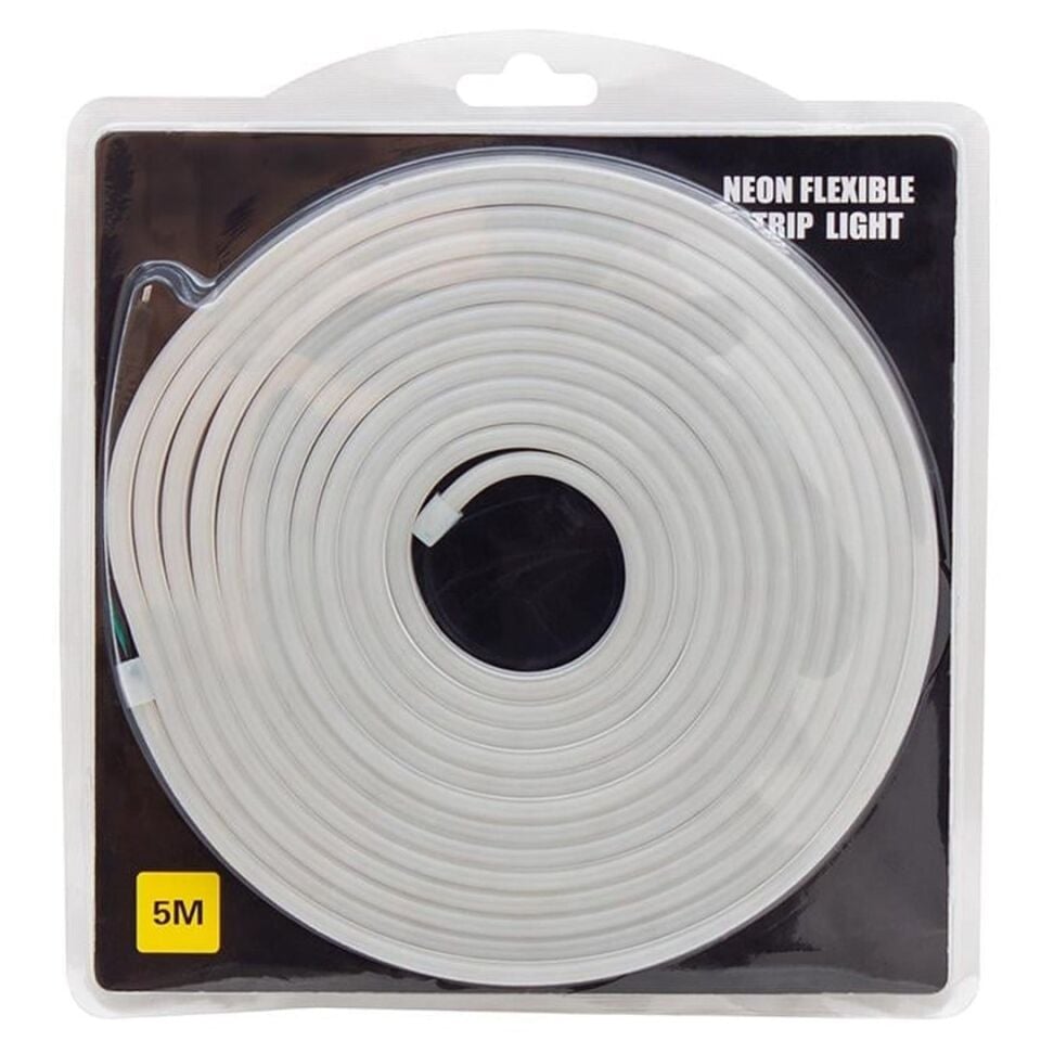 Powermaster Silikon Kaplamalı 12V 5 Metre RGB Neon Şerit Led