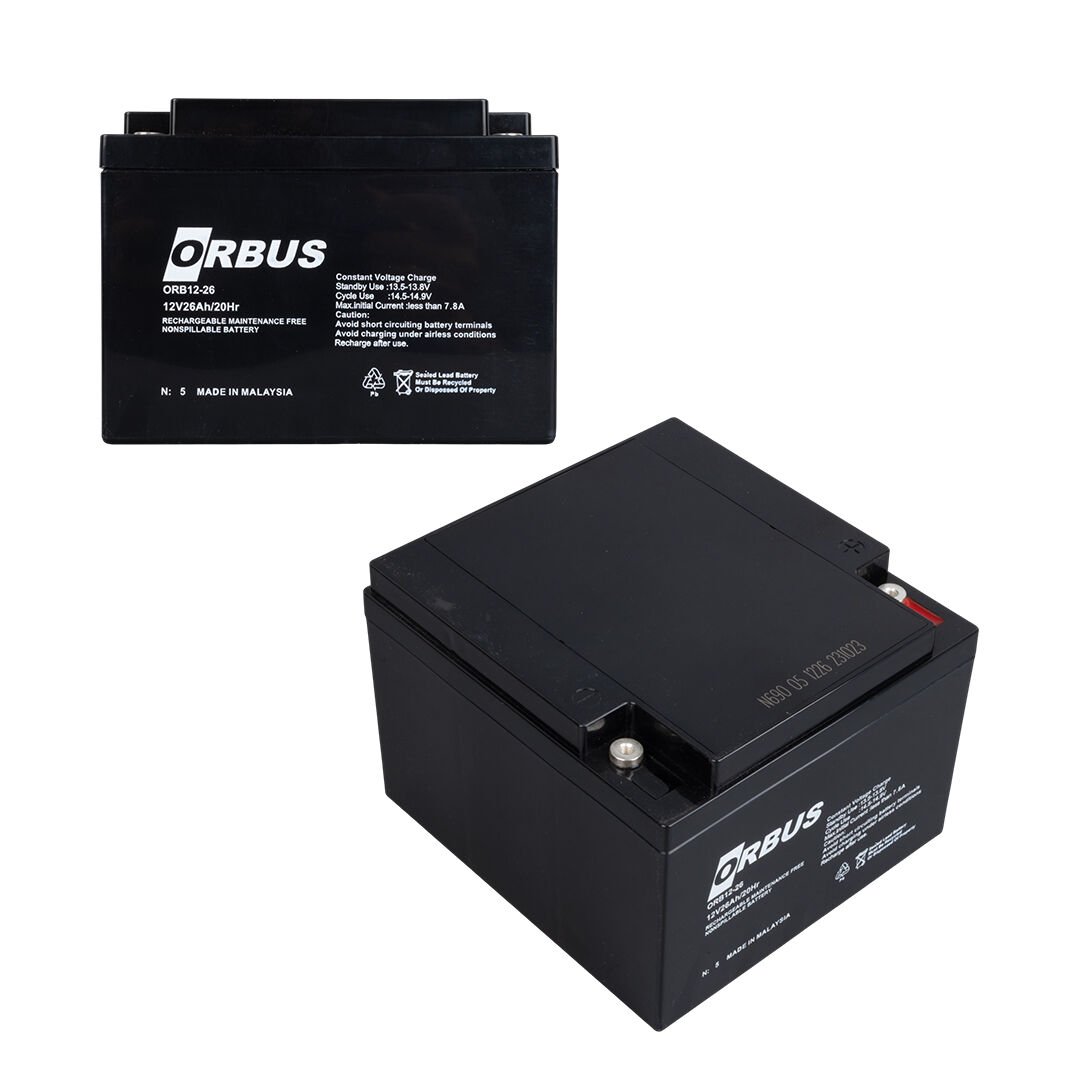 Orbus ORB12-26 12V 26A Kuru Akü (176 X 166 X 125Mm)