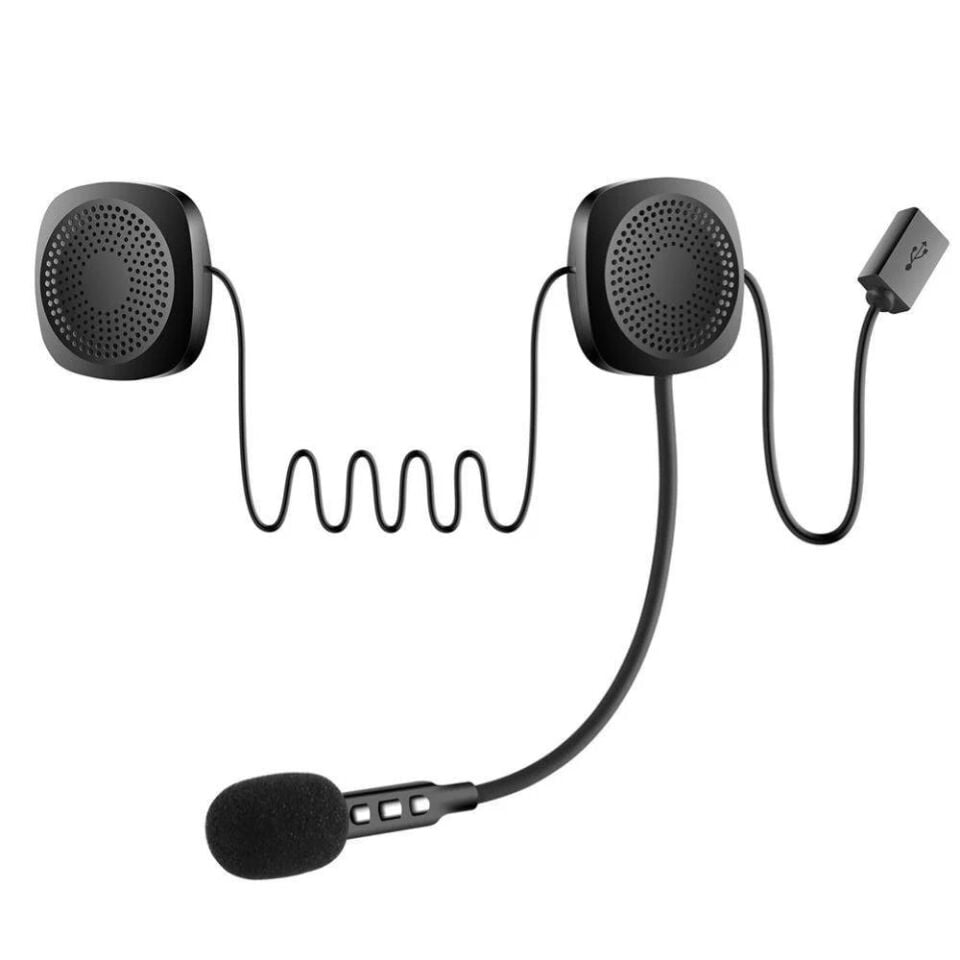 Powermaster Bluetooth'lu Motosiklet Hoparlör - Mikrofon Seti