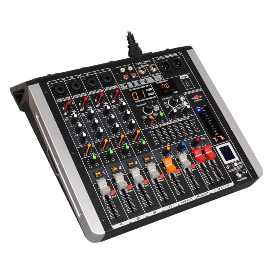 MagicVoice MV-26493 4 Kanallı Power Mixer