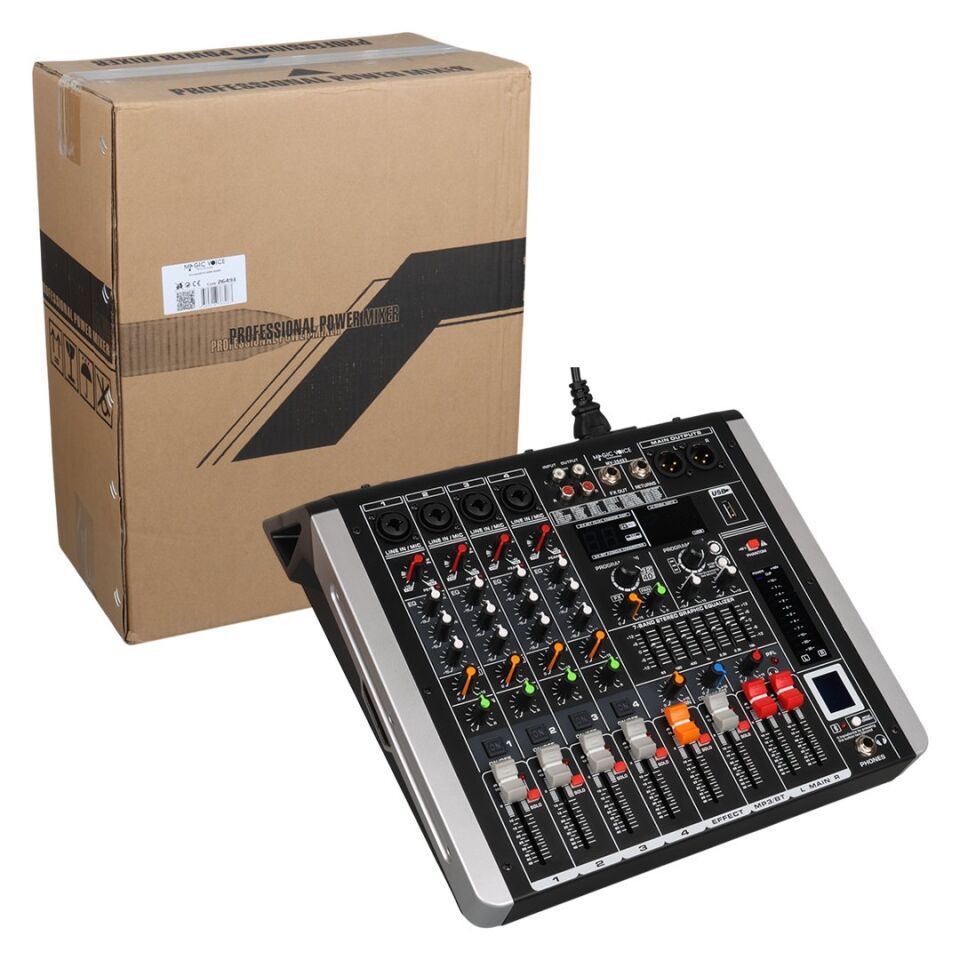 MagicVoice MV-26493 4 Kanallı Power Mixer