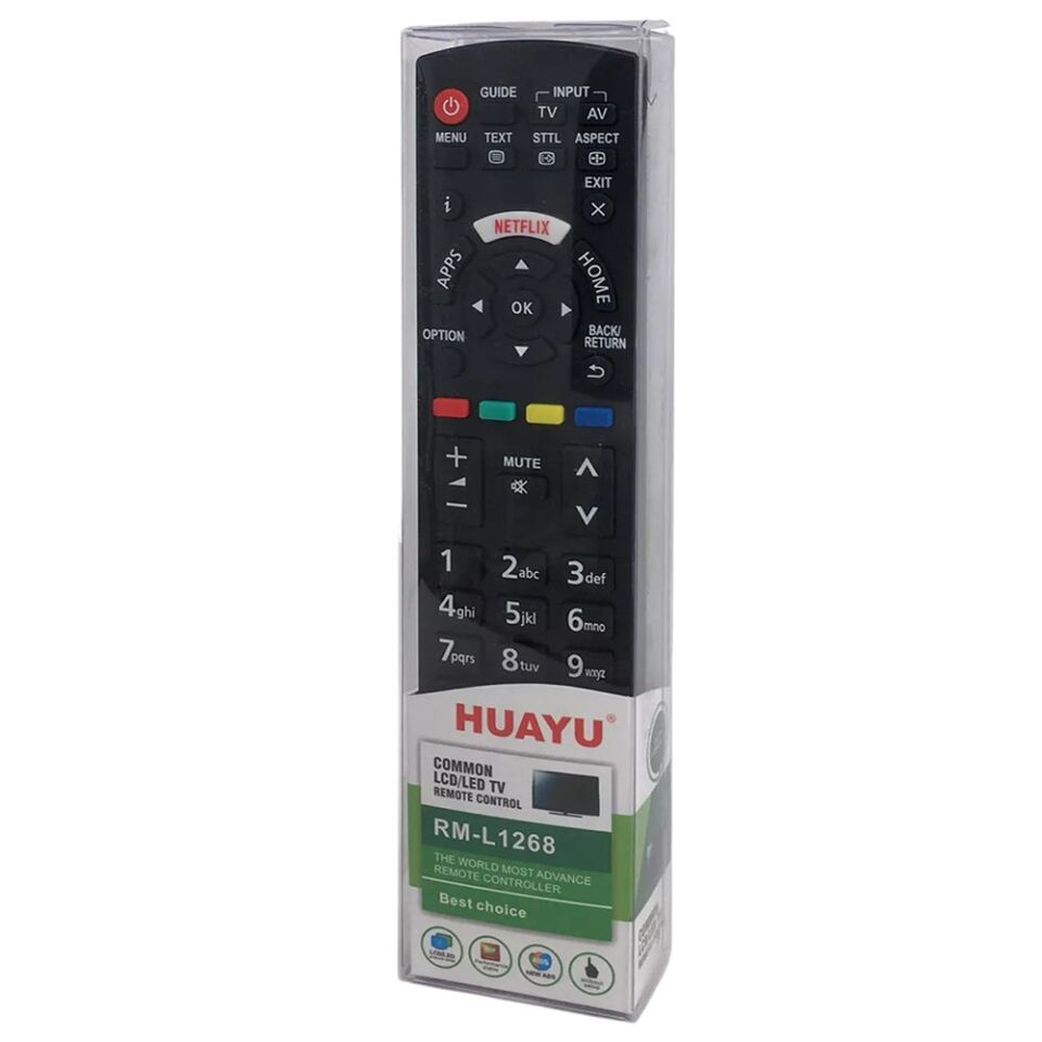 Panasonic RM-L1268 Netflix Tuşlu Universal Lcd Tv Kumandası