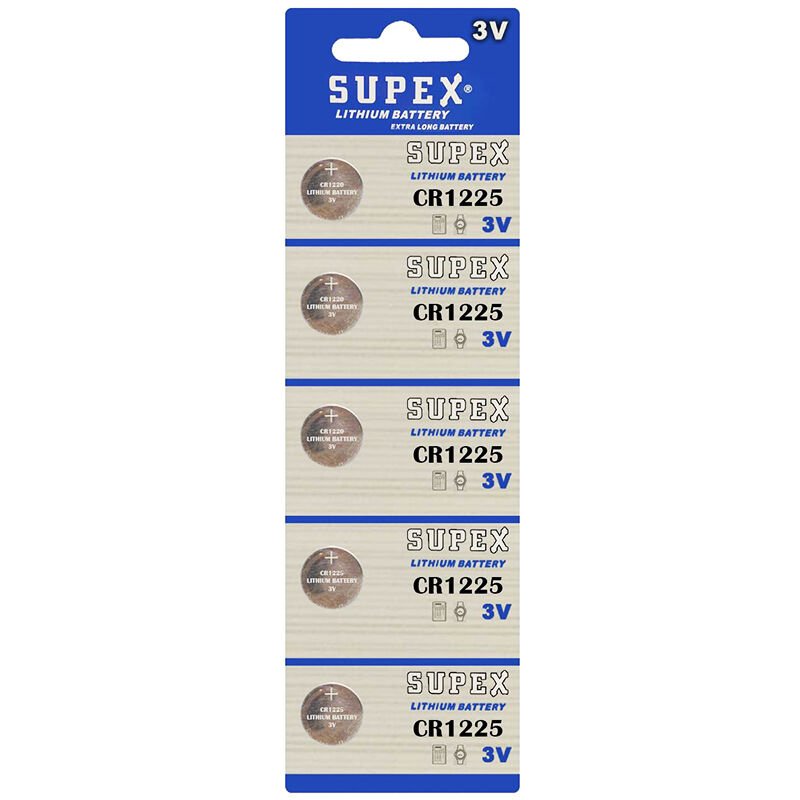 Supex CR1225 3 Volt Lityum Pil (5'li Paket)