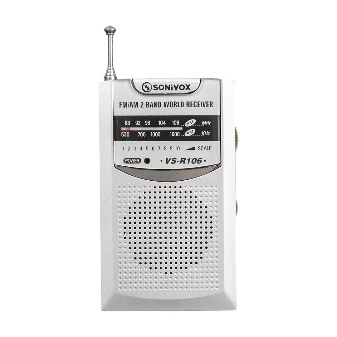 Sonivox VS-R106 Analog Radyo Gümüş Fm Renk