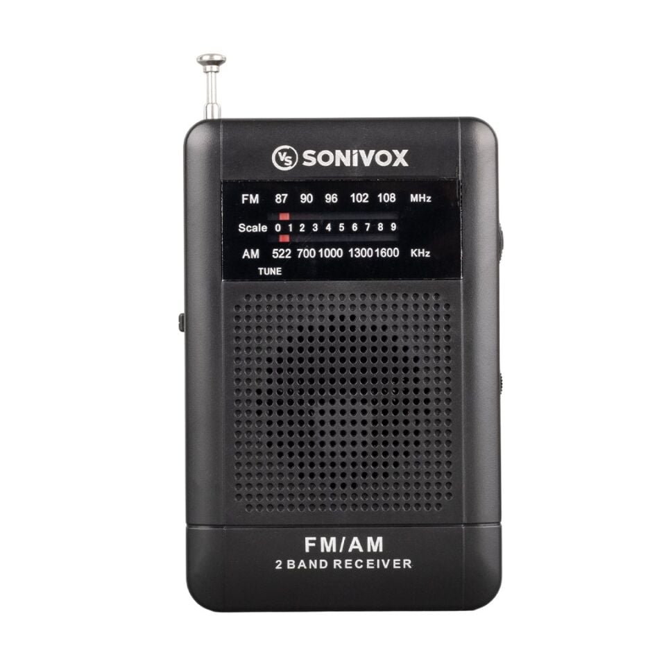 Sonivox VS-R115 Siyah Renk Analog Fm Radyo