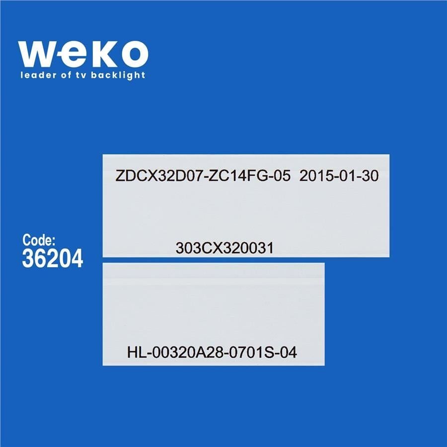 Wkset-5734 36204X3 Zdcx32d07-Zc14fg-05, 303Cx320031 3 Adet Led Bar