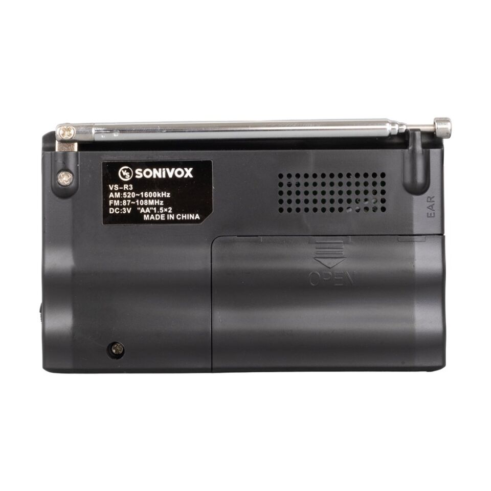 Sonivox VS-R3 Siyah Renk Analog Fm Radyo