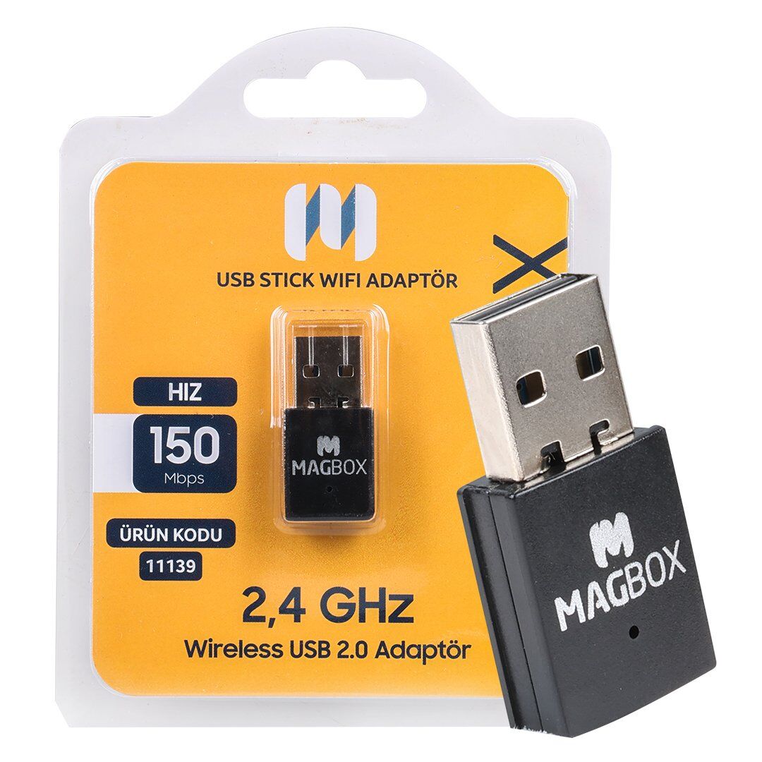 Magbox 802.11N Mini 7601 Chipset USB Stick Wifi Adaptör