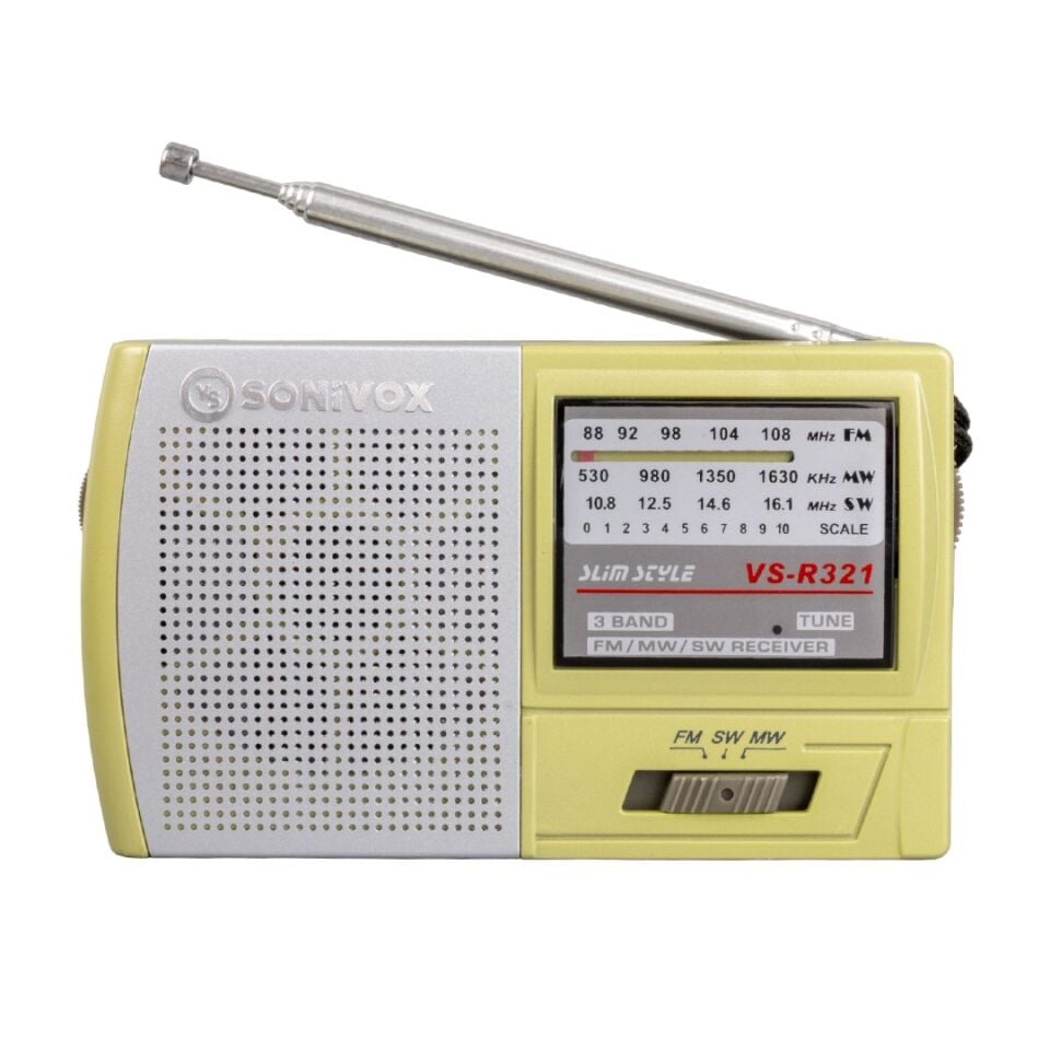 Sonivox VS-R321 Krem Renk Analog Fm Radyo