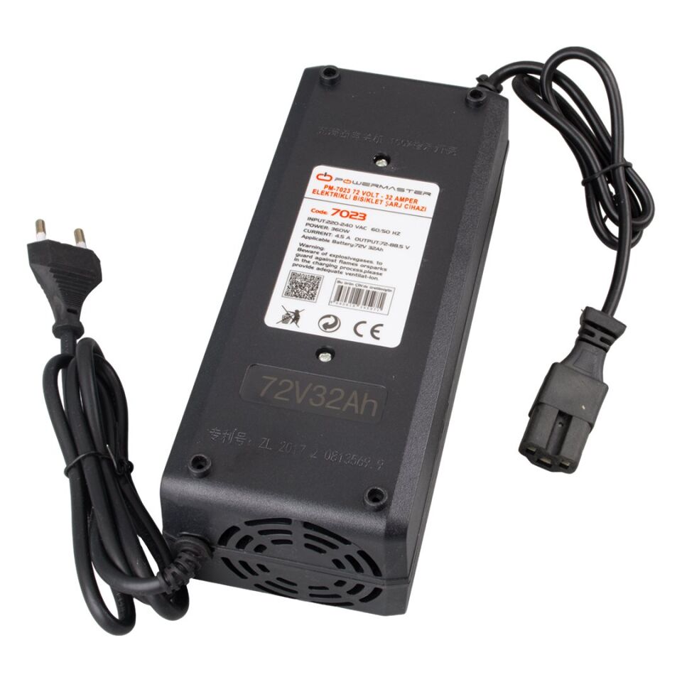 Powermaster 72 Volt 32 Amper Elektrikli Bisiklet Şarj Cihazı