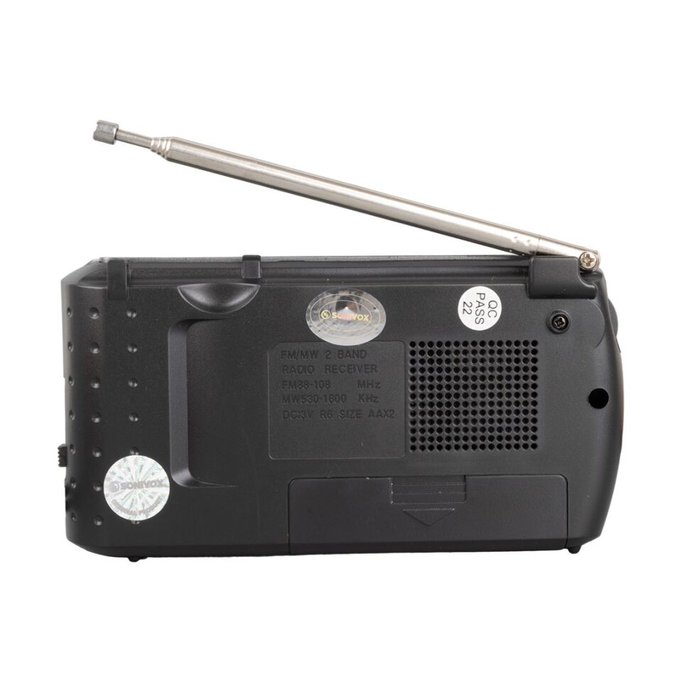Sonivox VS-R1516 Gri Renk Analog Fm Radyo