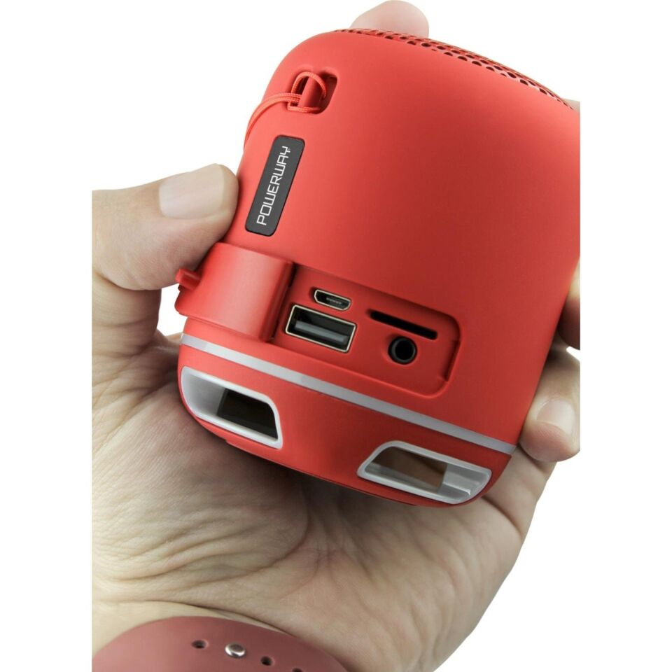 Powerway C4 Taşınabilir Led Işıklı Bluetooth Hoparlör