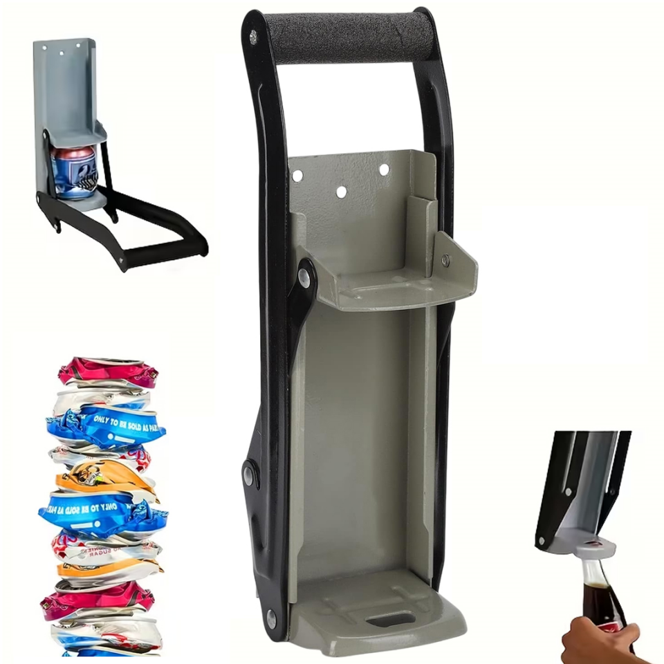Sunup SN-29157 Çok Fonksiyonlu Metal Teneke Konserve Plastik Şişe Sıkıştırma Aleti