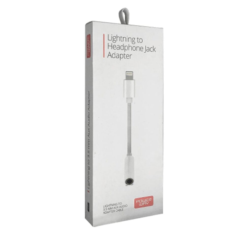 Powerway AC03 Lightning TO 3.5Mm Stereo AUX Kulaklık Jack Çevirici Kablo