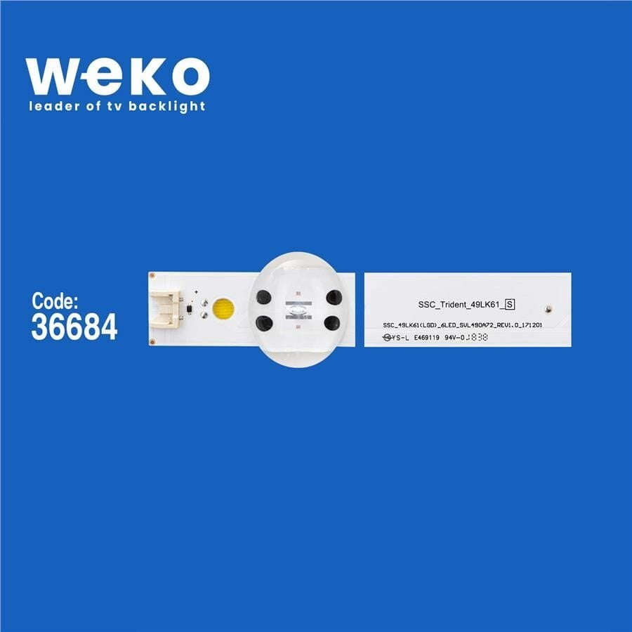 Wkset-5766 36684X3 Ssc_49Lk61(Lgd)_6Led_Svl490a72_Rev1.0_171201 Ssc_Trıdent_49Lk61_S 3 Adet Led Bar
