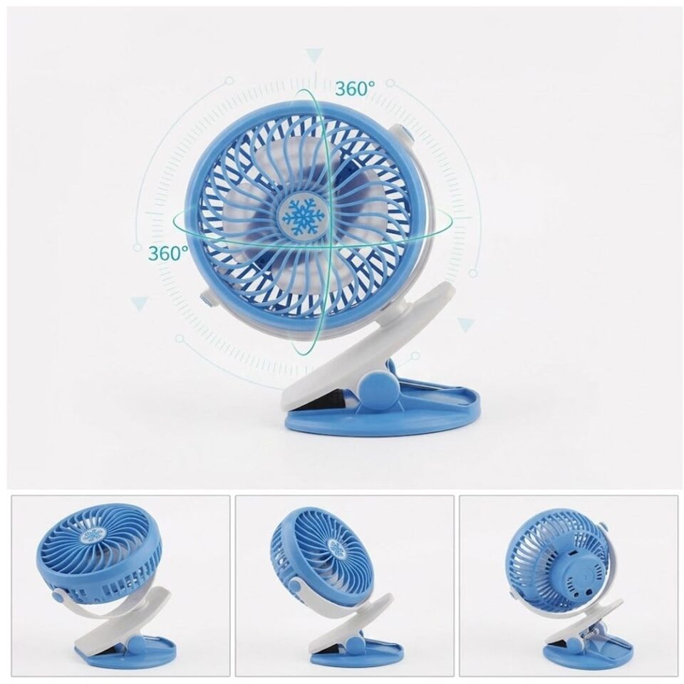 Powermaster ML-F168 Masaüstü Klipsli USB'li Fan Vantilatör