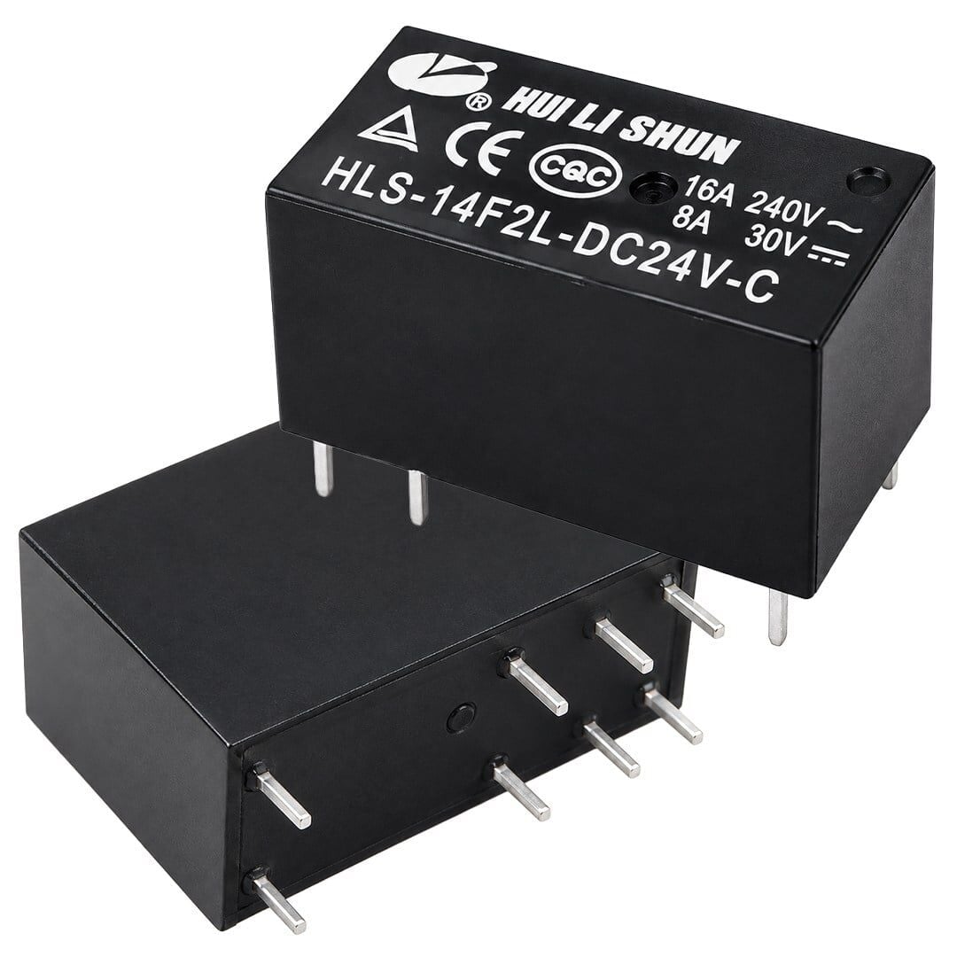 Powermaster PM-38756 HLS-14F2L-DC24V-C 24V DC 16A 240VAC 8 Pin PCB Güç Rölesi