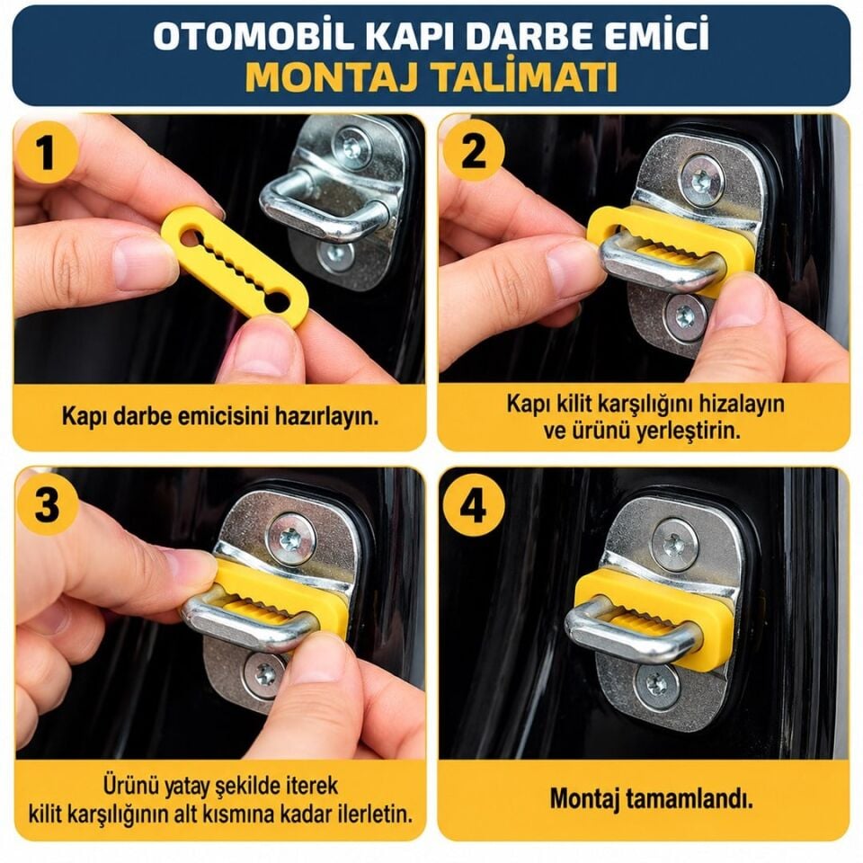 Sunup SN-38911 Otomobil Kapı Kilit Karşılığı Darbe Emici Tampon