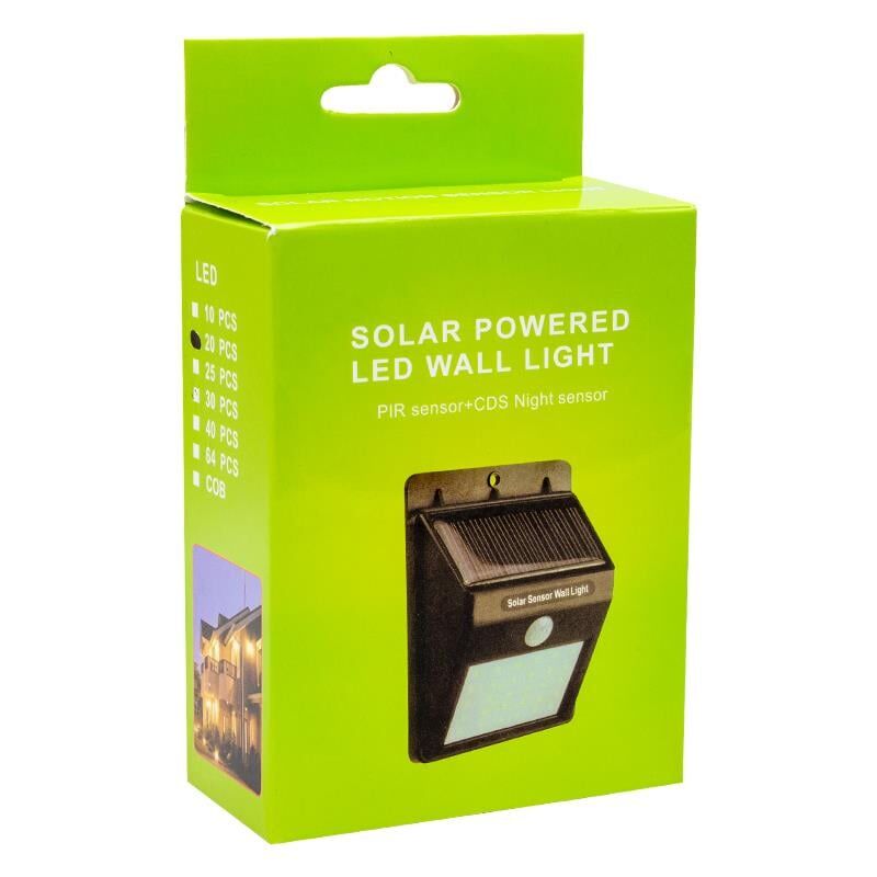 Powermaster PM-4528 Solar Sensörlü Duvar Tipi Led Aplik