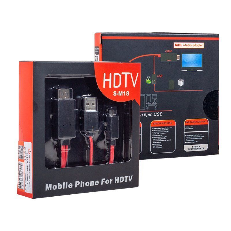 Powermaster PM-32017 Galaxy S3 Şarj-HDMI Kablo