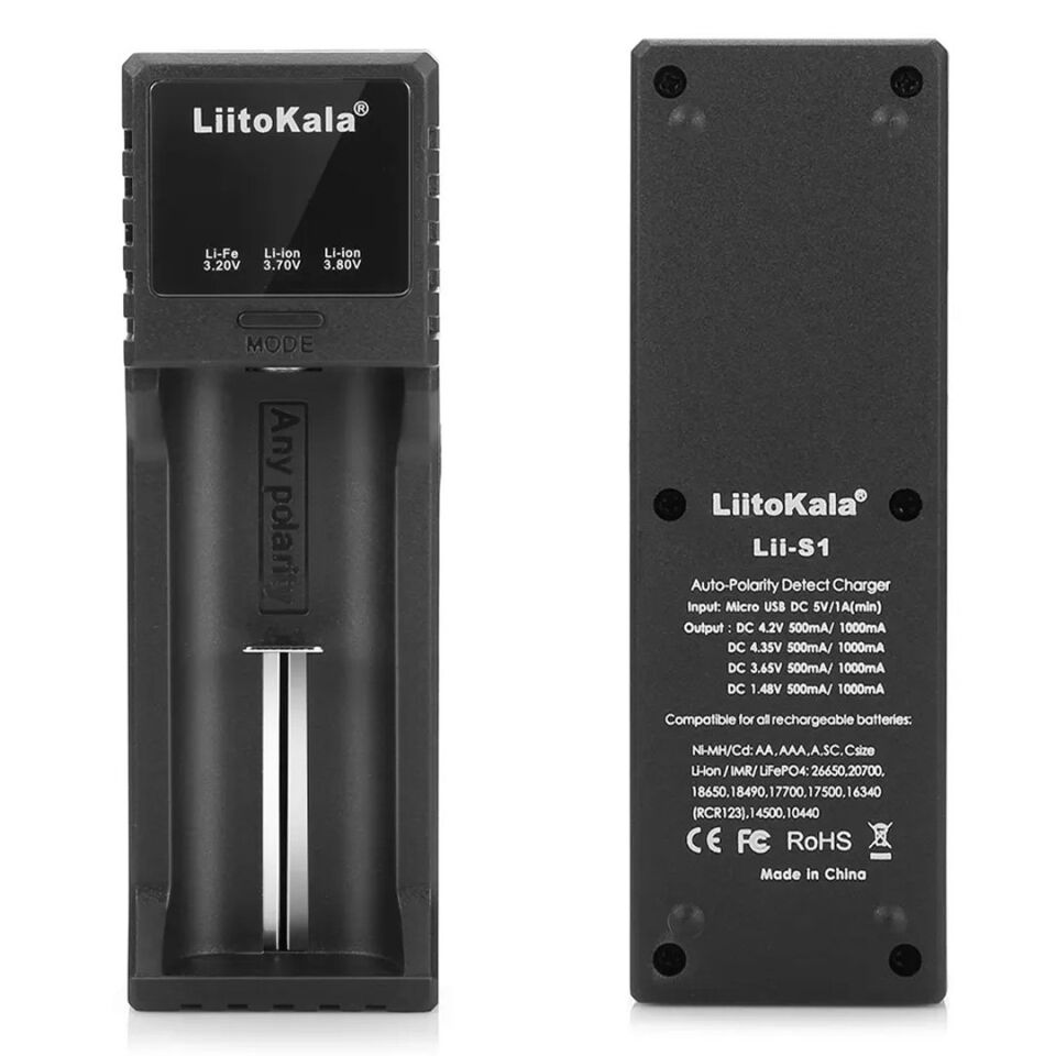 Liitokala LII-S1 Universal Pil Şarj Cihazı