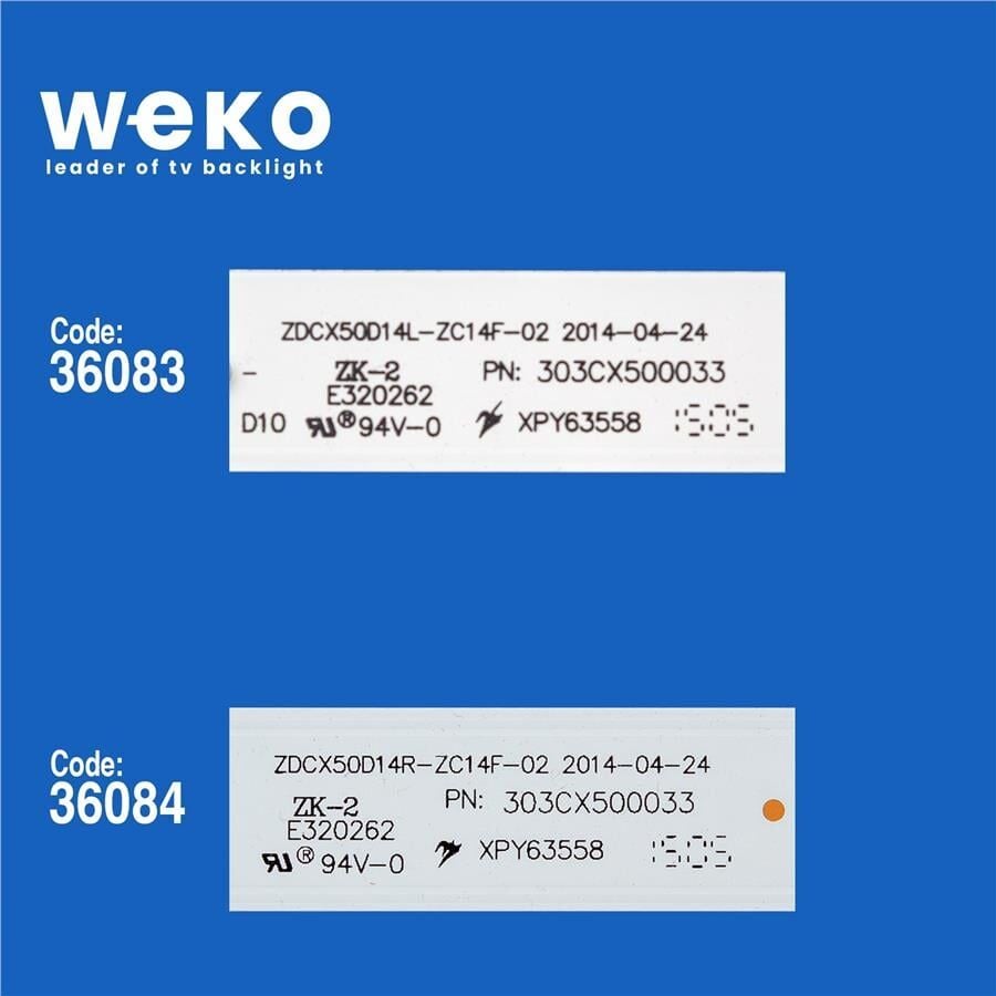 Wkset-5796 36083X5 36084X5 Zdcx50d14l/R 510 Adet Led Bar