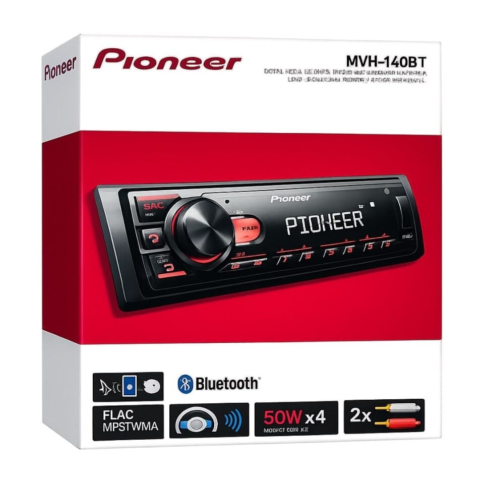 Pioneer MVH-140BT Usb Fm Aux Mp3 Bluetooth'lu Oto Teyp