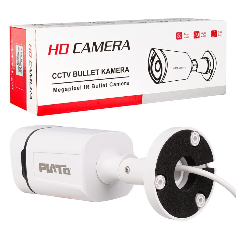 Plato PL-23840 2MP 4 Warm Ledli 3.6 mm AHD Bullet Kamera