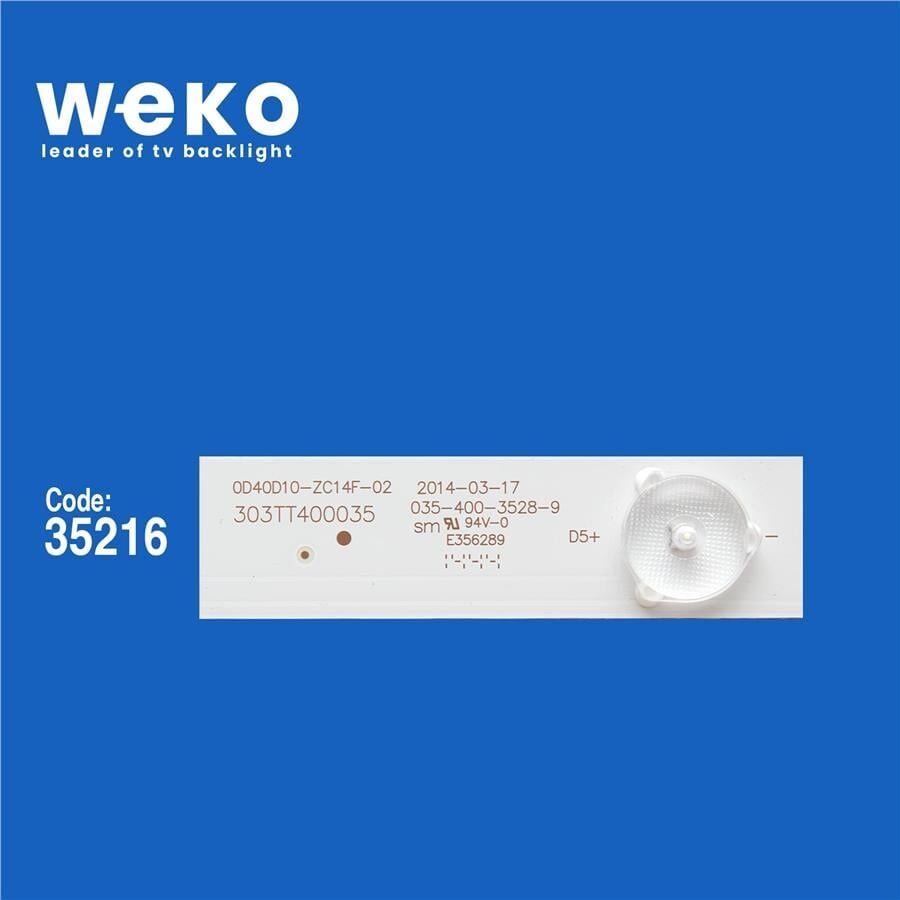 Wkset-5810 35216X4 0D40D10-Zc14f-02 - 303Tt400035 4 Adet Led Bar 3V