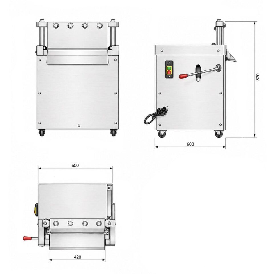 Sunup SN-30966 Endüstriyel Et Ve Kemik Kesme Makinesi