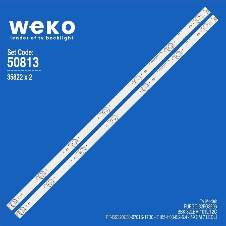 Wkset-5813 35822X2 Rf-Bs320e30-0701S-17B0 2 Adet Led Bar