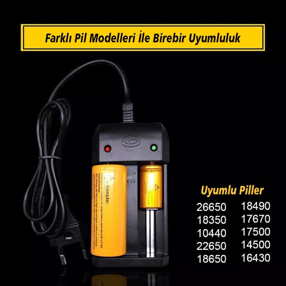 PowerMaster PMR-1210LIX 4.2 Volt 1000 Mah Pil Şarj Cihazı