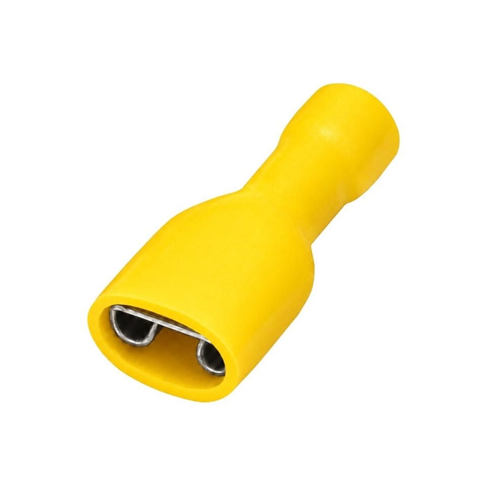 Powermaster PM-39073 4-6Mm2 Kesit 24X10x7,5Mm Soket Sarı İzoleli Kablo Pabucu