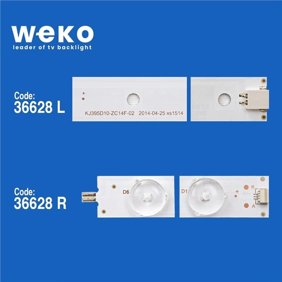 Wkset-5818 36628X3 Kj395d10-Zc14f-02 01 303Kj395033 3 Adet Led Bar (Bölünmüş Set) 6 Adet