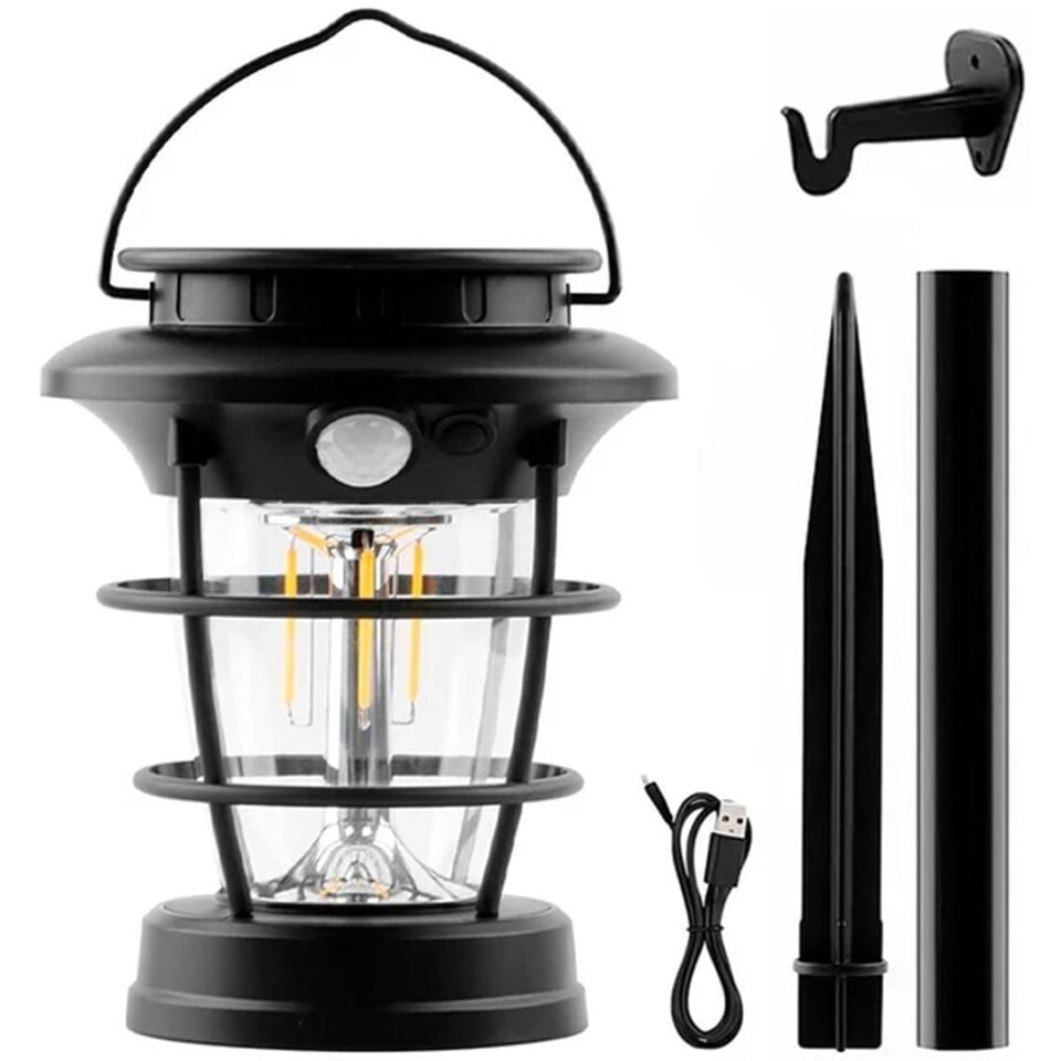 Powermaster HOP-8818 Sensörlü Şarjlı Solar Panelli Lamba