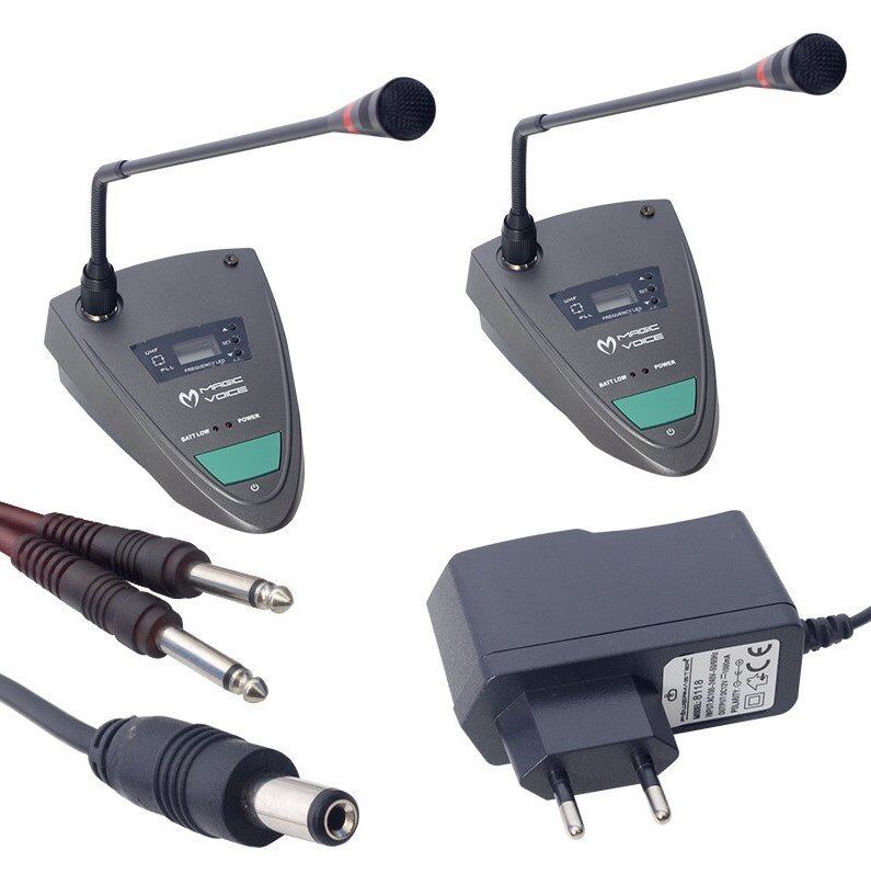 Magicvoice MV-1402K Uhf 2 Kablosuz Kürsü Mikrofonu