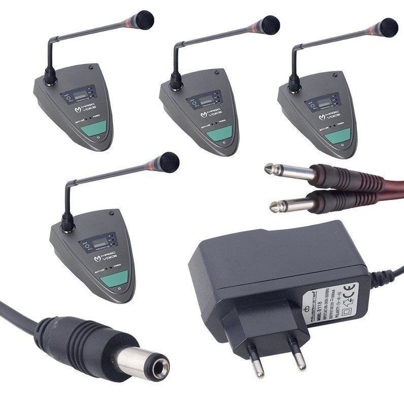 Magicvoice MV-1404K Uhf 4 Kablosuz Kürsü Mikrofonu