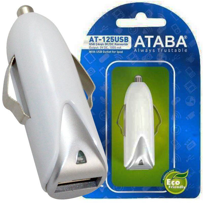 Ataba AT-125USB 12V Giriş 5V 1000 mAH Çıkış Şarj Adaptörü